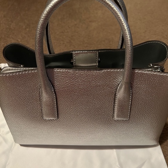 Micheal Kors Ruthie Small Metallic Leather Satchel - Picture 2 of 5